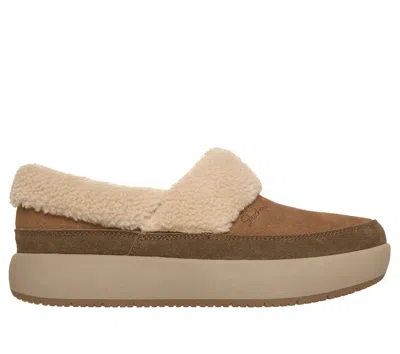Skechers Women's Relaxed Fit: Cozy Lodge - Cedar Snuggle Slipper In Chestnut