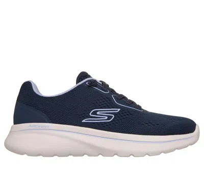 Skechers Women's Relaxed Fit: Go Walk Arch Fit N-joy - Ellie Sneaker In Blue