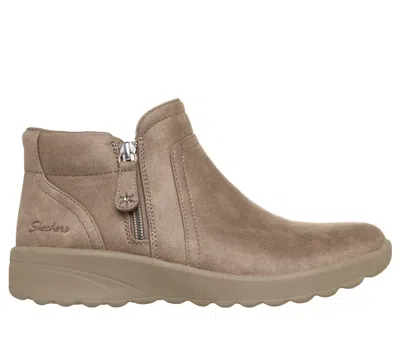 Skechers Women's Relaxed Fit: Lovely Vibe - Forever Mine Bootie Shoes In Dark Taupe