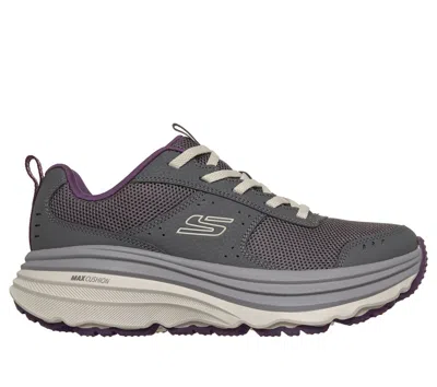 Skechers Women's Relaxed Fit: Max Cushioning Zirrus - Cobble Stone Sneaker In Gray