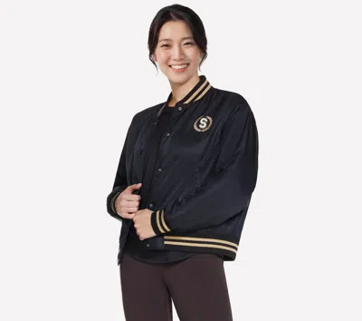 Skechers Women's Retro Bomber Top In Black