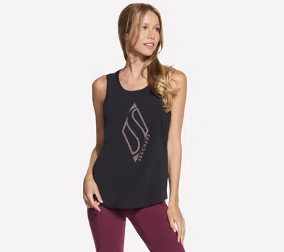 Skechers Women's Shine Diamond Tank Top In Black