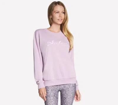 Skechers Women's Signature Crew Top In Pink