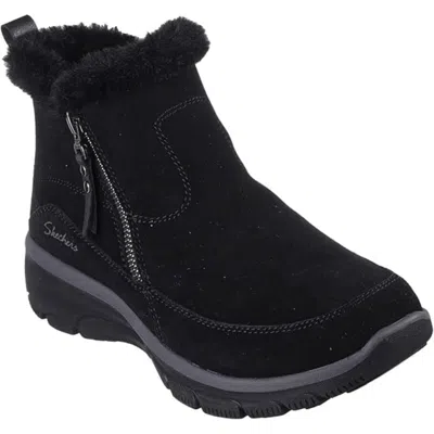 Skechers Women's  Easy Going Social Mode 167868-bbk Black Snow Boots Gal1336