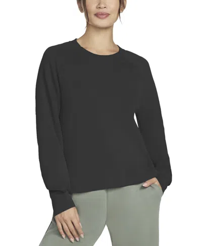 Skechers Skechluxe Elevate Crewneck Tee In Black