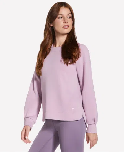 Skechers Women's Skechluxe Elevate Crewneck In Purple