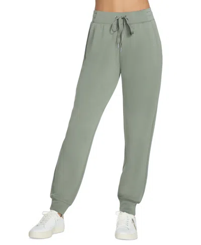 Skechers Women's Skechluxe Elevate Sweatpant Joggers In Agave Green