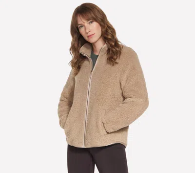 Skechers Women's Skech-sherpa Jacket In Brown