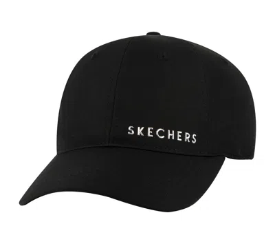 Skechers Women's Skech-shine Foil Baseball Hat In Black