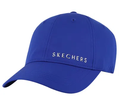 Skechers Women's Skech-shine Foil Baseball Hat In Blue