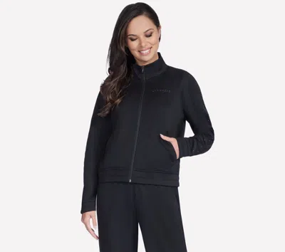 Skechers Women's Skechtech Shine Track Jacket In Black