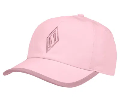 Skechers Women's Skechweave Diamond Colorblocked Hat In Neon Pink/pink