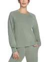 Skechers Women's Skechweave Elevate Long-sleeve Crewneck Tee In Agave Green
