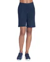 Skechers Women's Skechweave Solid-color Bermuda Shorts In Blue