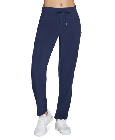 Skechers Skecher's Women's Goluxe Ribbed Pants In Navy