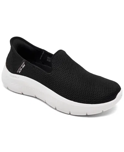Skechers Women's Slip-ins- Go Walk Flex In Black,white