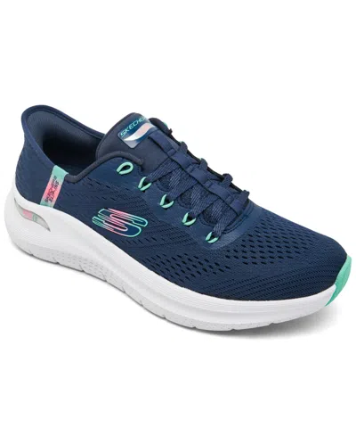 Skechers Women's Slip-ins: Arch Fit 2.0 In Navy,turquoise