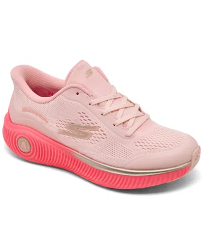 Skechers Women's Slip-ins: Arch Fit Go Run Anywhere Running Sneakers From Finish Line In Pink