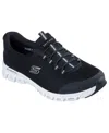 Skechers Glide Step Resilience Womens Slip-on Walking Shoes In Black