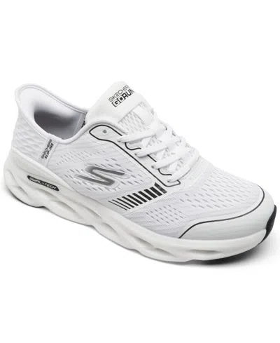 Skechers Women's Slip-ins: Go Run Swirl Tech Speed Running Sneakers From Finish Line In White,black