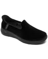 Skechers Womens Black Go Walk Arch Fit 2-0 Delara Knitted Low-top Trainers In Black