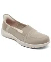 Skechers On The Go Flex-serene Womens Performance Fitness Slip-on Sneakers In Taupe