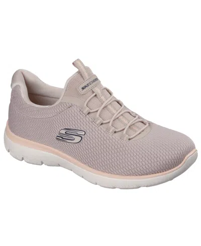 Skechers Women's Slip-ins; Summits Summer Blush Walking Sneakers From Finish Line In Gray