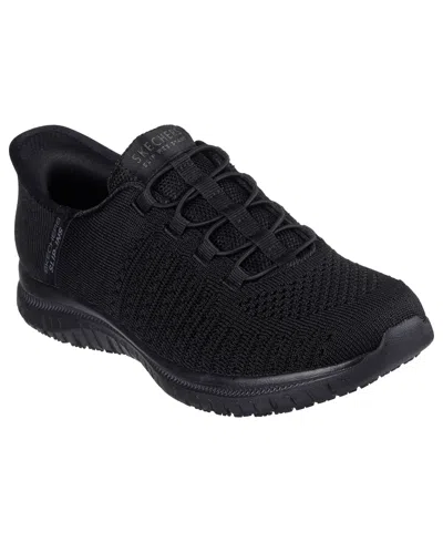 Skechers Women's Slip-ins Work Slip-resistant: Virtue In Black