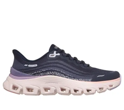 Skechers Women's Slip-ins: Arch Fit Glide-step Wave Hands Free Slip-ins Sneaker In Blue