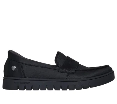 Skechers Women's Slip-ins: Bobs Arch Comfort Sunfest Loafer Shoes In Black