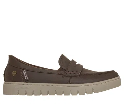 Skechers Women's Slip-ins: Bobs Arch Comfort Sunfest Loafer Shoes In Chocolate
