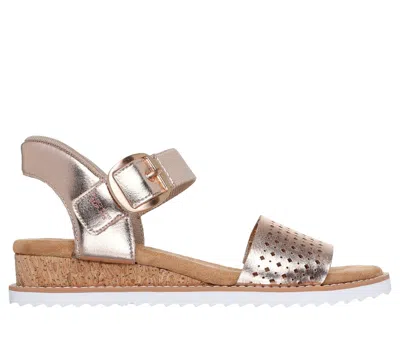 Skechers Women's Slip-ins: Bobs Desert Kiss - Breeze Walker Sandals In Gold
