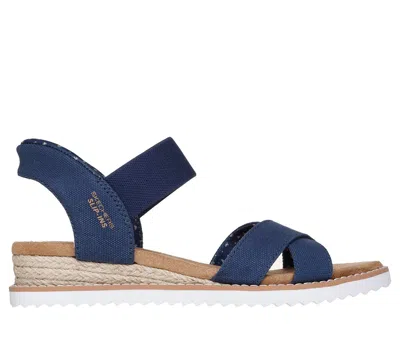 Skechers Women's Slip-ins: Bobs Desert Kiss - Golden Lily Sandals In Blue
