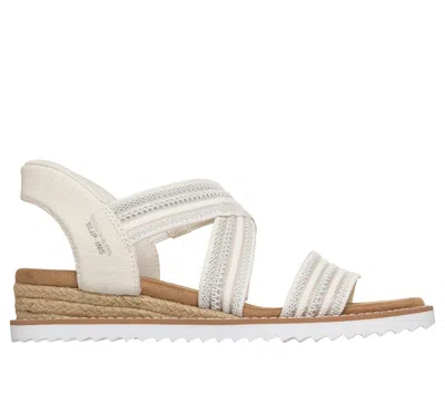 Skechers Women's Slip-ins: Bobs Desert Kiss - Lavish Leap Sandals In White