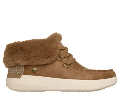 Skechers Women's Slip-ins: Bobs Skip Cloud - Sky Hi Bootie Shoes In Brown