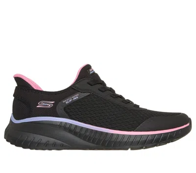 Skechers Women's Slip-ins: Bobs Sport Squad Chaos - Ombre Paradise Sneaker In Black