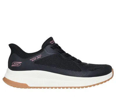 Skechers Women's Slip-ins: Bobs Squad 4 - Staple Look Sneaker In Black