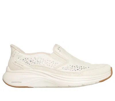 Skechers Women's Slip-ins: Contour Foam - Cozy Fit Glowing Gem Sneaker In White