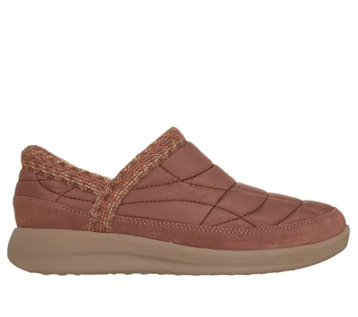 Skechers Women's Slip-ins: Cozy Escape - Frost Puff Bootie Shoes In Brown