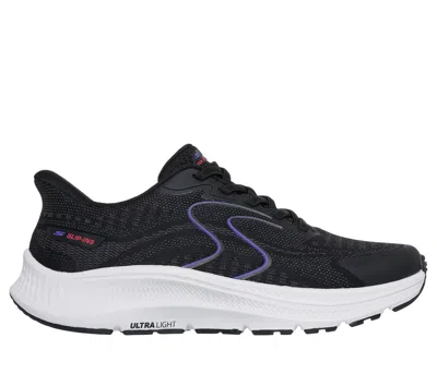 Skechers Hands Free Slip-ins Go Run Consistent 2.0 Lockhart Womens Running Shoes In Black