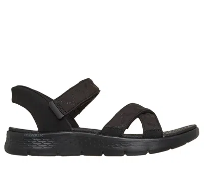 Skechers Women's Slip-ins: Go Walk Flex Sandals - Cozy Fit Kaia In Black