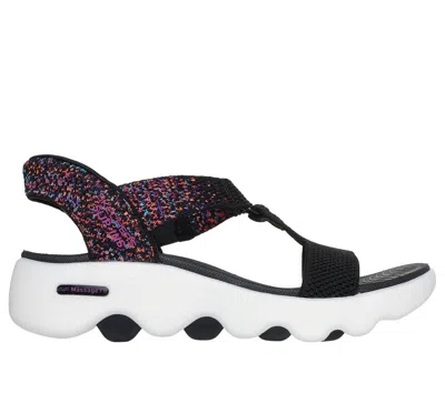 Skechers Women's Slip-ins: Go Walk Massage Fit Sandals - Confetti Sky In Multi