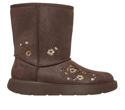 Skechers Women's Slip-ins: Keepsakes Cozy - Cozy Mid Floral Boots In Brown