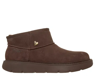 Skechers Women's Slip-ins: Keepsakes Cozy - Cozy Mini Boots In Chocolate
