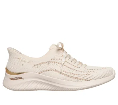 Skechers Women's Slip-ins Martha Stewart: Arch Fit Ultra Flex 3.0 - Metallic Grace Sneaker|size 10.0 In Brown