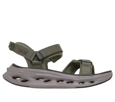Skechers On-the-go Max Cushioning Glide-step Sandals In Green