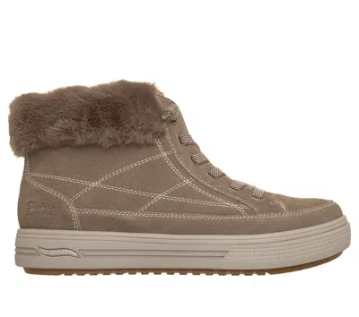 Skechers Women's Slip-ins Relaxed Fit: Arch Fit Arcade Boot - Nestled Sneaker In Dark Taupe
