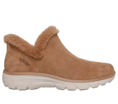 Skechers Women's Slip-ins Relaxed Fit: Easy Going - Fall Feeling Boots In Brown