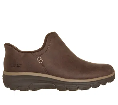 Skechers Women's Slip-ins Relaxed Fit: Easy Going - Modern Hour 3 Bootie Shoes In Brown