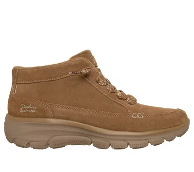 Skechers Women's Slip-ins Relaxed Fit: Easy Going - Warm Occasion Boots In Brown